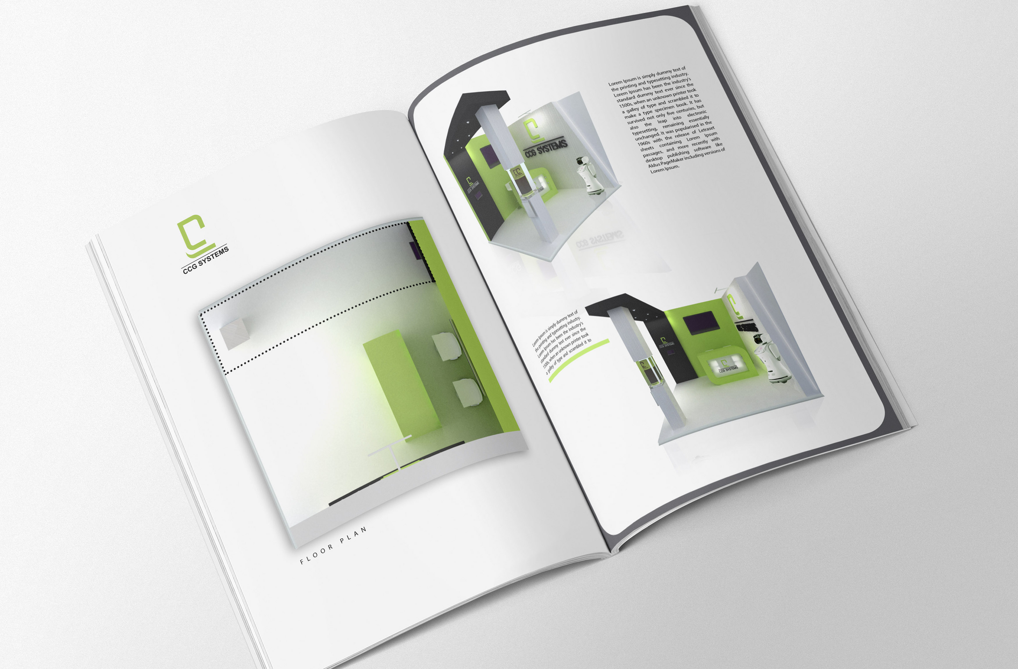 ccg exhibition design 3D rendering